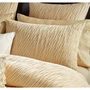 Donna Karan Gold Dust Collection Standard 1 Sham Gold